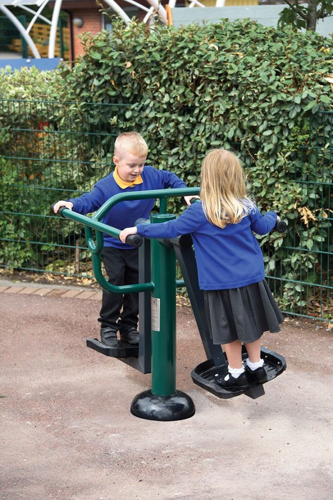 Children's double slalom skier outdoor fitness equipment